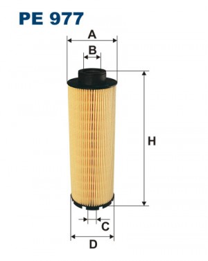 фильтрующий элемент топлива!(бп) 1xMAN PE977 FILTRON
