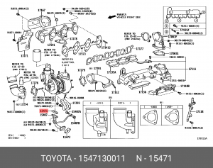 Прокладка TOYOTA 15471-30011 15471-30011 TOYOTA