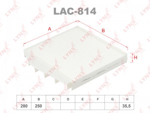фильтр салона!\ Volvo S70 2.0-2.5 97>/ XC90 2.5-3.2 02> LAC-814 LYNXAUTO