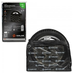 Мешки для колес R12-22, PRO, ПНД повыш.прочн. 25 мкм (115х115 см) компл. 4 шт.,  ADPB005 AIRLINE