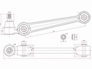 Рычаг подвески STMR325576 SAT