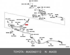 Кабель 46420-60112 46420-60112 TOYOTA