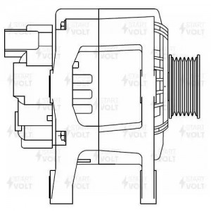 Генератор для а/м Renault Megane II (03-) 1.6i (с обгон. муфтой) 110A (LG 0927) LG 0927 START VOLT