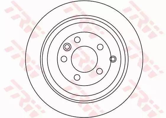 Диск тормозной задний LAND ROVER DISCOVERY IV, RANGE ROVER III, SPORT DF4342S DF4342S TRW