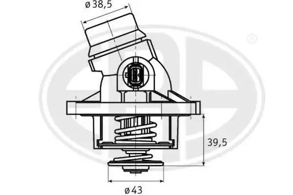 Термостат BMW E39/E38/E53 3.5-4.4 350328 350328 ERA