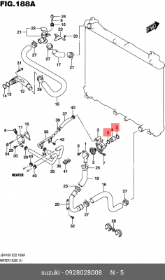 Кольцо уплотнительное 09280-28008 09280-28008 SUZUKI