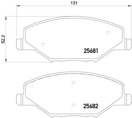 Колодки тормозные P85121 P85121 BREMBO
