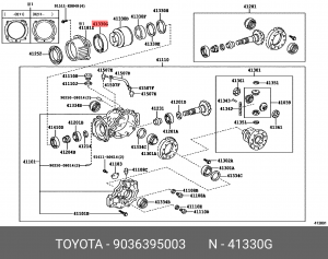 Подшипник муфты 90363-95003 90363-95003 TOYOTA