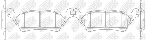 Колодки тормозные FORD F150 задние (4шт.) NIBK PN0710 NIBK