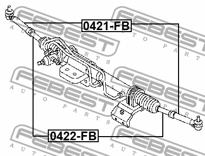 наконечник рулевой!\ Mitsubishi Canter FB70 03 0421-FB FEBEST