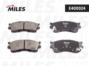 Колодки тормозные передние (без датчика) (Смесь Low-Metallic) KIA CLARUS 96-/RIO E400024 MILES