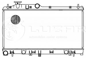 Радиатор охл. для а/м Subaru Forester S12 (08-) 2.0i/2.5i MT LRc2212 LRC2212 LUZAR