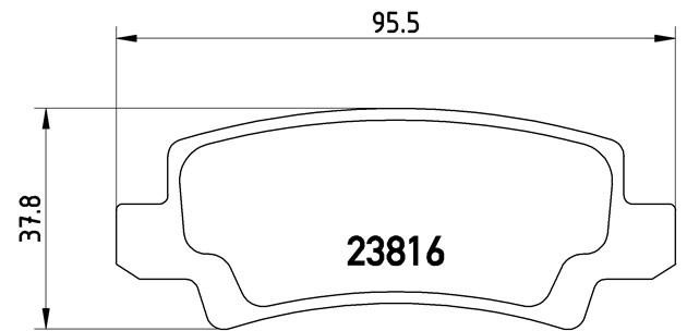 P83065 874 02!колодки дисковые з.\Toyota Corolla 1.4i/1.6/2.0D 01>диск15'/Verso  P83065 BREMBO