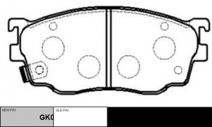 Колодки тормозные MAZDA 626 1997 ~ 2002 / Capella 1997 ~ 2002 / 323 2000 ~ 2004  GK0665 CTR