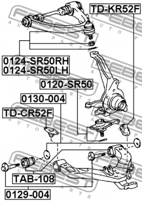 Опора шаровая 0120-SR50 FEBEST