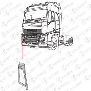 облицовка фары! правая\ VOLVO FH EURO6 4FH134 COVIND