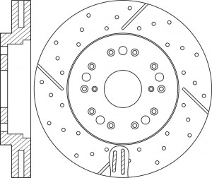 Диск тормозной TOYOTA Mark 2 (96-) LEXUS GS,IS (97-) передний (1шт.) NIBK RN1150DSET NIBK