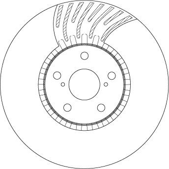 Диск тормозной передн правый LEXUS GS300-460 (_S19_), GS250 (_L1_) DF4856S DF4856S TRW