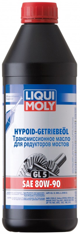 3924 LiquiMoly Мин. тр.масло Hypoid-Getriebeoil 80W-90 GL-5 (1л) 3924 LIQUI MOLY