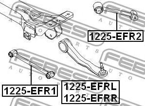 тяга задняя поперечная левая!\ Hyundai Sonata (Ef) 01-05 1225-EFRL FEBEST