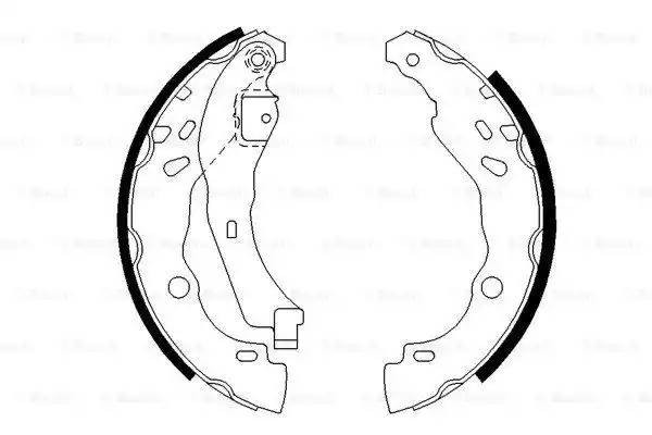 Колодки тормозные RENAULT Clio 2 (1.2/1.6/1.5D/1.9D/TDI) (+АБС)(98-), Logan бара 0 986 487 627 BOSCH