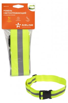 Ремень сигнальный AIRLINE зеленый регулируемый ARW-B-07 AIRLINE