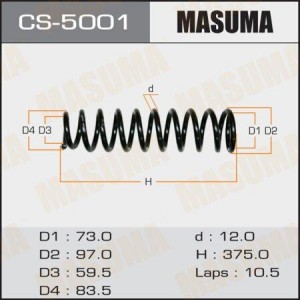 Пружина HONDA CR-V (95-01) подвески передней MASUMA CS-5001 MASUMA