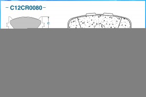 Тормозные колодки задние Low Metallic C12CR0080 C12CR0080 CWORKS