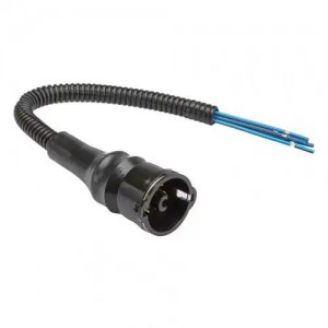 Разъем СЦАЗ-2-6-В штыревой задних фонарей для ГАЗель, МАЗ, с проводами L250mm в  LECAR010150803 LECAR