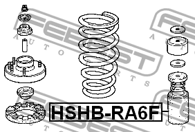 Пыльник переднего амортизатора HSHB-RA6F FEBEST