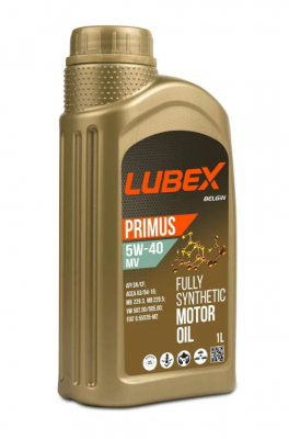 Масло моторное LUBEX PRIMUS MV CF/SN A3/B4 5W40 синт.1л L034-1325-1201 LUBEX