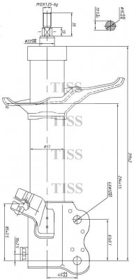 АмортизаторСтойка gas JSA334223  FR-L  JAS0085 JAS0085 JUST DRIVE