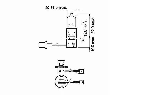 Лампа галогенная H3 12V 55W "SCT" 202020 SCT