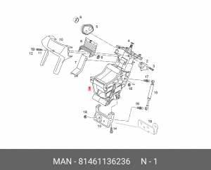 Рулевая колонка 81461136236 MAN