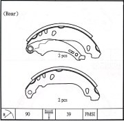 Колодки тормозные барабанные AVANTECH AVS0129 AVANTECH