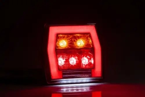 фонарь задний! LED 4-функциональный, 99,5х93 с проводом 1м \ FT122TLED FRISTOM