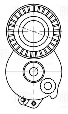 Ролик привод. ремня для а/м Mercedes C (W205) (14-)/E (W213) (16-) 1.6i/2.0i [M2 CM 5617 TRIALLI