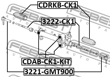 Пыльник рулевой CADILLAC ESCALADE III 2007-2013 CDRKB-CK1 CDRKB-CK1 FEBEST