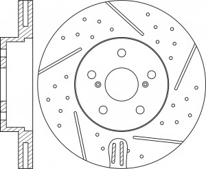Диск тормозной SUBARU Forester (07-),Impreza (07-) передний (перфорированный) (1 RN1122DSET NIBK