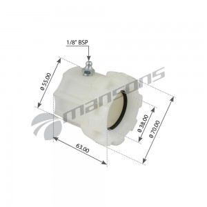Втулка SAF ROR вала тормозного (38х69х63мм) MANSONS CSB04 MANSONS
