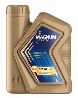 Масло моторное РОСНЕФТЬ MAGNUM Ultratec А3 5W40 SN/CF/A3/B4 синт.1л 40816432 ROSNEFT