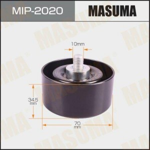 ролик натяжителя!\ Nissan Qashqai 1.6 10-13 MIP-2020 MASUMA