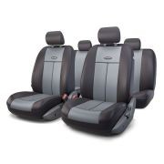 Авточехлы универсальные полиэстер черно-серые (AIRBAG 9 предм.) AUTOPROFI TT902PBKDGY AUTOPROFI