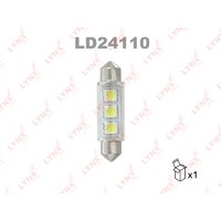 Лампа светодиодная LED C10W T11x41 24V SV8,5-8 SMDx3 7300K LD24110 LYNXAUTO