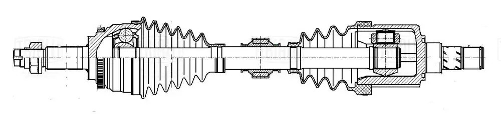 Привод Chery Tiggo 8 Pro (21-) 1.6T 7DCT (перед. лев.) (AR 2705) AR 2705 TRIALLI