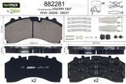 Колодки тормозные дисковые 245x114x35; Knorr SM7 10/2010  => 882281 VALEO PHC