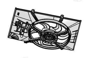 Э вентилятор охл. для а м Great Wall Hover H5 (10-) 2.0D (с кожухом) (LFK 3004) LFK 3004 LUZAR