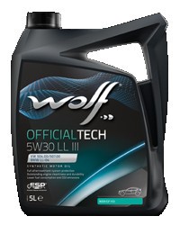WOLF OE LEVEL TECH 5W30 LL III 5L BMW LONGLIFE-04 MB 229.51 PORSCHE C30 VW 504.0 1043893 WOLF