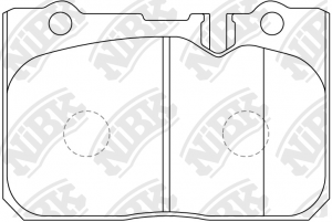 Колодки тормозные LEXUS LS400 (94-) передние (4шт.) NIBK PN1370 NIBK