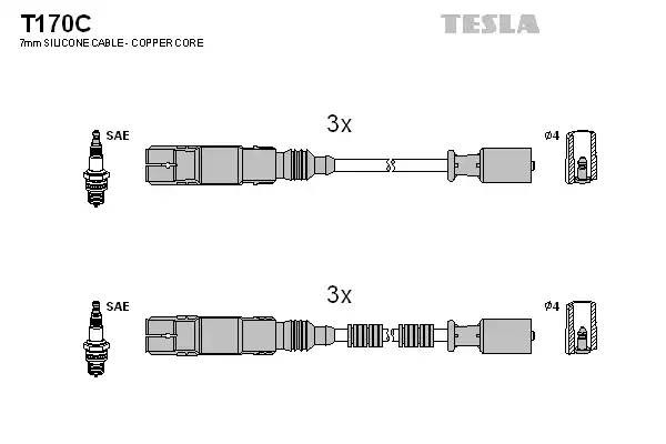 к-кт проводов!\ Smart City-Coupe/Crossblade 0.6/0.7i 98> T170C TESLA
